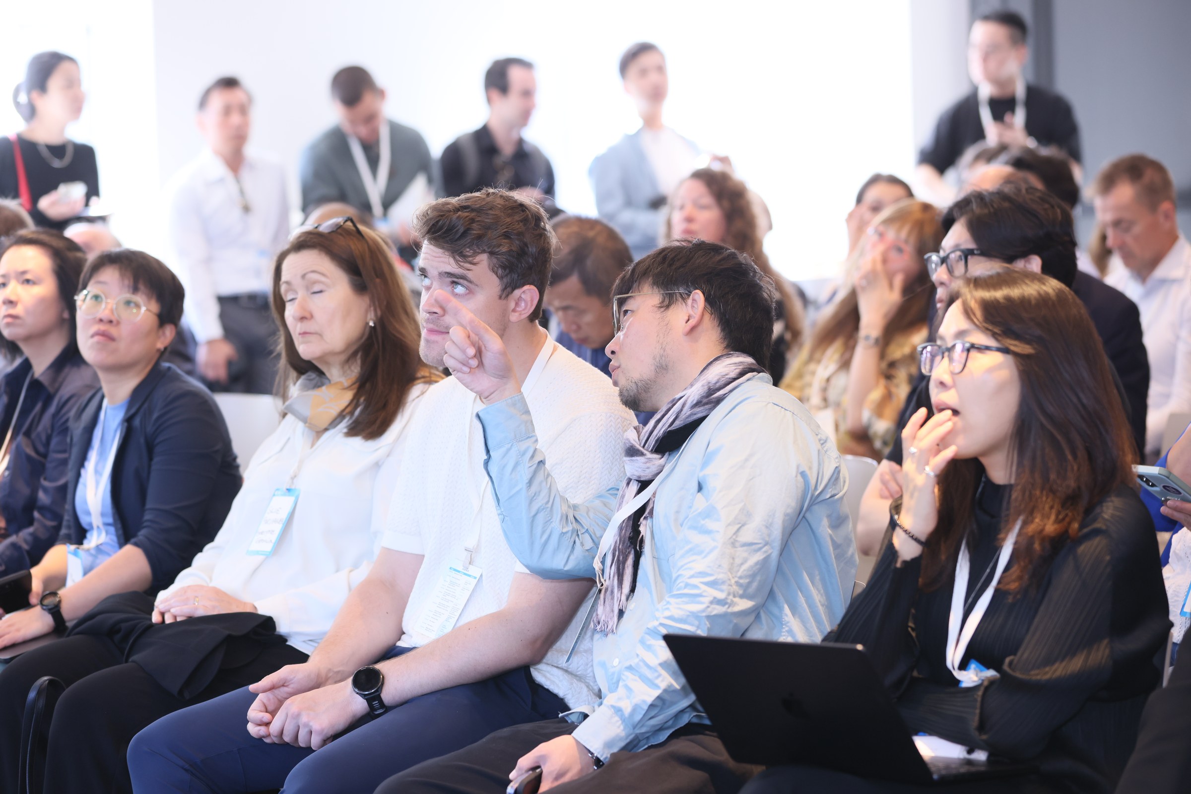 Attendees following a presentation at the 2025 Korea Climate Tech Summit